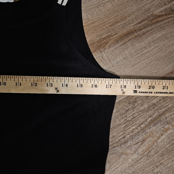 CK Casual Every Day Black and White 100% Cotton Tank Dress Fit & Flare Size 8 - Picture 7 of 12